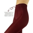 thumbnail image 3 of CALZITALY Opaque Colour Tights | Thick Tights | Microfiber 3D Pantyhose | 80 DEN | M, L, XL | Italian Hosiery |(L, GARNET RED), 3 of 4