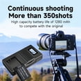 thumbnail image 3 of Digital Camera Battery Charger NP-FZ100 NP FZ100 NPFZ100 Battery+LCD Dual USB Charger for Alpha A7III A7R III A9 Alpha 9 A7R3 A6600 ZV-E1 Camera 2280mAh, 3 of 7