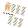 thumbnail image 3 of Juguete de palo para tirar para niños, juguete de educación temprana, juego de mesa interactivo para niños Hexágono, 3 of 9