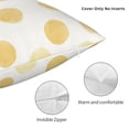 thumbnail image 5 of YFYANG Square Decorative Throw Pillow Case (Without Pillow Insert), Yellow Circular Watercolor Pattern Bedroom Sofa Car Cushion Cover, 24"x24", 5 of 9