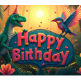 thumbnail image 3 of Cartoon Dinosaur Birthday Banner Colorful Animal Party Backdrop for Kids Celebration Indoor Decoration Birthday Party, 3 of 7