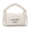 thumbnail image 1 of Sywqhk Hitting Color Portable Shoulder Tote Bag Mini Pu Bolso De Cuero (Blanco) Sywqhk Para estrenar, 1 of 9