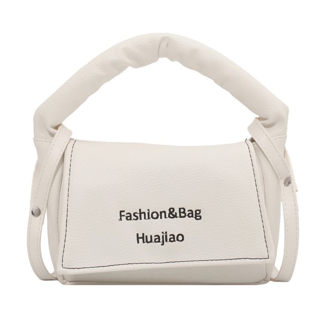 Sywqhk Hitting Color Portable Shoulder Tote Bag Mini Pu Bolso De Cuero (Blanco) Sywqhk Para estrenar