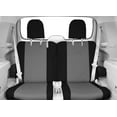thumbnail image 2 of CalTrend Rear Cordura Seat Covers for 2006-2010 Jeep Commander - JP170-08CC Light Grey Insert with Black Trim, 2 of 3