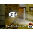 thumbnail image 4 of Curb-N-Sign® Custom Fancy Address Numbers for Outside, Super Reflective Easy Peel and Stick Address Number Stickers, Personalized Home/Office/Mailbox Address (10x13 inches, Pink), 4 of 7