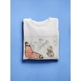 thumbnail image 3 of Summer Butterflies Sweatshirt Women -Jennifer Paxton Parker Designs, Female Small, 3 of 4