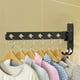 thumbnail image 4 of Tendedero de Pared Plegable Negro Mate con Ganchos Universales para Baño E Interiores. Eficiente para Espacios Pequeños., 4 of 6
