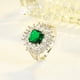 thumbnail image 4 of Anillo de esmeralda, exquisita joyería de esmeralda, anillos estéticos, regalo de aniversario para ella, 4 of 8