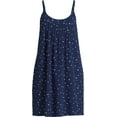 thumbnail image 2 of Joyspun Women's Cotton Blend Pleated Sleep Chemise with Pockets, Sizes S to 3X, 2 of 2
