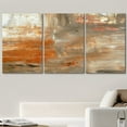 thumbnail image 2 of wall26 Canvas Print Wall Art Set Gray &amp; Orange Paint Smudge Strokes Abstract Shapes Illustrations Modern Art Bohemian Colorful Multicolor Ultra for Living Room, Bedroom, Office - 16"x24&quot, 2 of 7