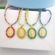 thumbnail image 3 of QMHJE-colgante de acero inoxidable de la Virgen María para mujer, collar, Gargantilla, cadena de cuentas, Color dorado y plateado, joyería colorida del arco iris, 3 of 4