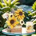 thumbnail image 3 of Remocguys Flower Bouquet Building Set Sunflower Botanical for Adult Not Compatible with Lego, 3 of 7