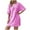 Pink, variant on Sequin Long Tops for Women Oversized Fit T-shirts Short Sleeve Crew Neck Loose Tops Mini Dress Party Going Out Blouses (L, Hot Pink)