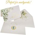 thumbnail image 4 of VNS Creations 100 Thick & Sturdy Blank Wedding Thank You Cards With Envelopes. 4x6 Inches Wedding Thank You Notes. Includes High Quality Stickers To Seal New Mr. & Mrs. Thank You Wedding Cards, 4 of 6
