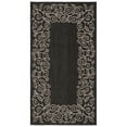 thumbnail image 5 of SAFAVIEH Courtyard Chole Bordered Indoor/Outdoor Area Rug, Black/Beige, 6'7" x 9'6", 5 of 11