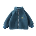 thumbnail image 2 of Girls Fleece Lined Full-Zip Jacket Winter Plush Warm Coats Soft & Cozy Stand-Collar Coat Long Sleeve Soft Outerwear with Pockets 1-12Y, 2 of 8