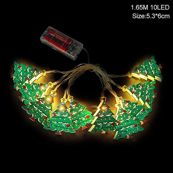 D 2 Meters Christmas Led Decorative String Lights With 10 Bulbs Usb Powered For Indoor Outdoor Holiday Home Party Decoration Waterproof