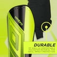 Umbro Ceramica Adult Stirrup Soccer Shin Guards, Bright Yellow