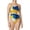 Saphire/Gold, variant on Speedo Women's Glimmer Flyback One-Piece Swimsuit (Speedo Blue, 28)