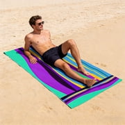 CCMAOLU Oversized Terry Beach Towel,Soft Extra Large Big Pool Swim Towel for Adults,XL Blanket for Cruise and Travel,Lounge Chair Cover Striped Pool Towel Swimming Adult Men Women Towel