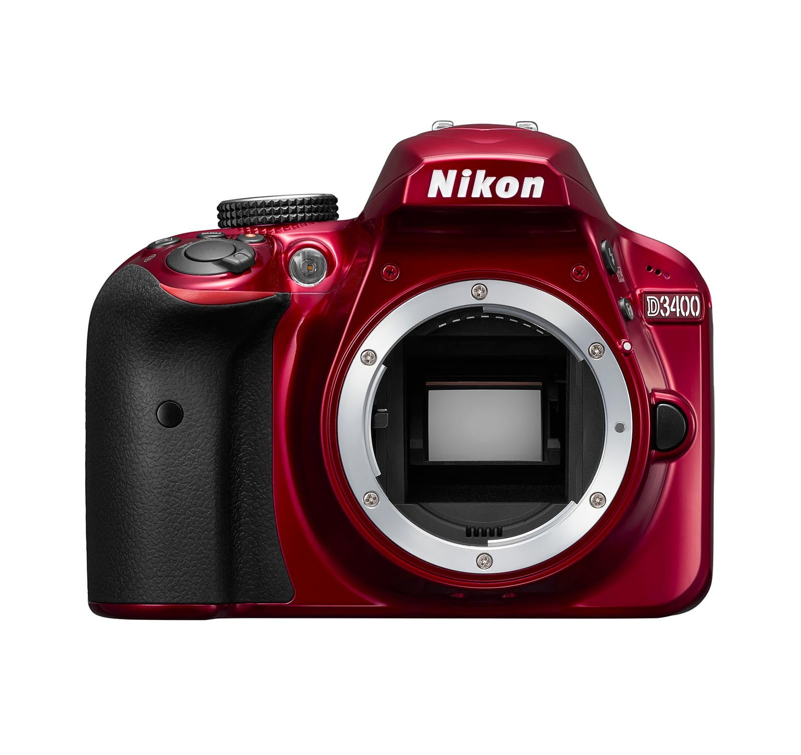 Nikon D3400 DSLR Camera (Red, Body Only)