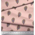 thumbnail image 2 of Soimoi Modal Satin Fabric Paisley Block Fabric Prints by Yard 42 Inch Wide, 2 of 3