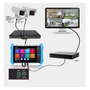 7 Inch CCTV Monitor Tester, SDI/TVI/CVI/AHD/WiFi Test, Security Video Monitor, DC12V Output Camera Portable CCTV Tester ,Cable Testing