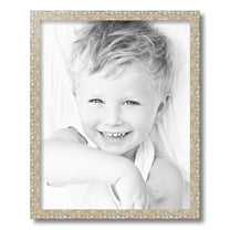 ArtToFrames 16x20 Inch Silver Thin Picture Frame, This Silver Wood Poster Frame is Great for Your Art or Photos, Comes with 060 Plexi Glass (4904)
