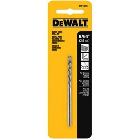 

DeWalt DW1110 5/32 Black Oxide Split Point Drill Bit