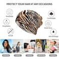 thumbnail image 5 of Hirioo Watercolor Zebra for Multifunction Beanie Hat for Men and Women Unisex for Winter Sports, Outdoor Activities, and Daily Wear, 5 of 8