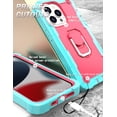 thumbnail image 6 of iPhone 13 Pro Case - Heavy Duty Hybrid Rugged Dual Layer Protective Shockproof Kickstand Cover with Ring Holder for Apple iPhone 13 Pro, E, 6 of 7