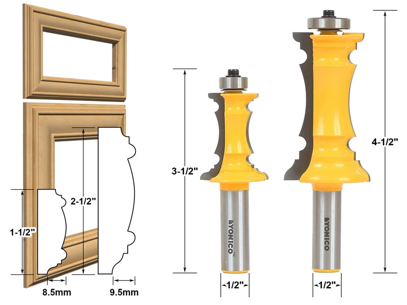 Mitered door router bits discount