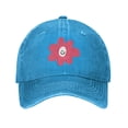 thumbnail image 1 of ZICANCN Cartoon Smiling Flowers Adjustable Baseball Cap Women , Hats for Men Adult Washed Cotton Denim Baseball Caps Fashion Blue, 1 of 8