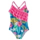 thumbnail image 4 of Traje de baño de una pieza para niñas adolescentes de verano 2024, traje de baño para niñas con estampado de volantes, conjuntos de bikini para niños, traje de baño de playa para niños, conjunto de ba, 4 of 5