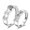 QLJZ009, variant on Womens Adjustable Open Ring Heart Bow Wave Korean Couple Ring Micro Zircon Inlaid Copper Electroplated Ring Anniversary Jewelry Gift for Her and Him