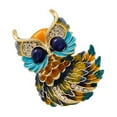 thumbnail image 6 of Vintage StyleS Drip Oil Owl Brooch Sophisticated Motifs Bagde For Coat Lapel Scarf Decoration Gift, 6 of 8