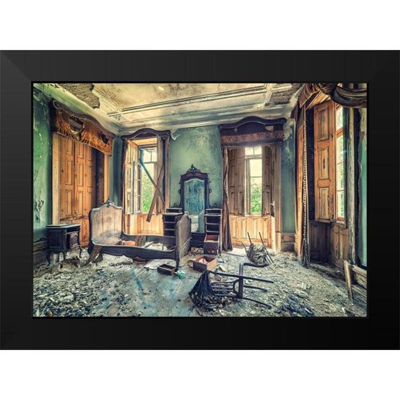Haker, Matthias 14x11 Black Modern Framed Museum Art Print Titled - Once a Glorious House