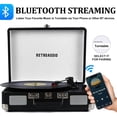 thumbnail image 2 of Reproductor de discos de vinilo RetroAudio Maleta Bluetooth de 3 velocidades, 2 of 7