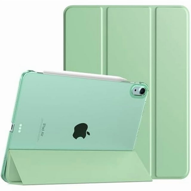 wonima44 TiMOVO for iPad Air 11 Inch Case (M3/M2-2025/2024), iPad Air 5th Generation 2022/4th Gen 2020 10.9 Inch, Slim Hard Translucent Back Cover, Support Auto Wake/Sleep - Green