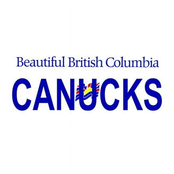 LP-2067 British Columbia Canada Province Background License Plates- Canucks