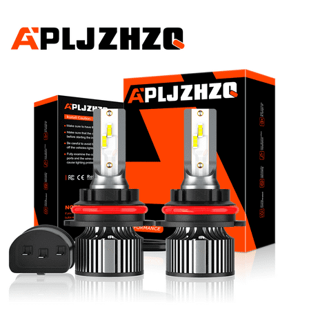 2x 9007/HB5 LED Headlight Bulbs Kit 6500K White High/Low Beam Light Bright