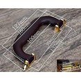 thumbnail image 2 of CynKen 1 Pieces Leather Handle for Guitar Musical Box Handbags Gift Boxes Wine Boxes Luggage Toolbox Trolley Instrument Case Black Silver, 2 of 8