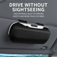 thumbnail image 4 of YZHIDIANF Sunglasses Holder for Car Sun Visor, Auto Eyeglasses Protective Storage Case, Vehicle Visor Accessories Organizer Box (Brown), 4 of 13