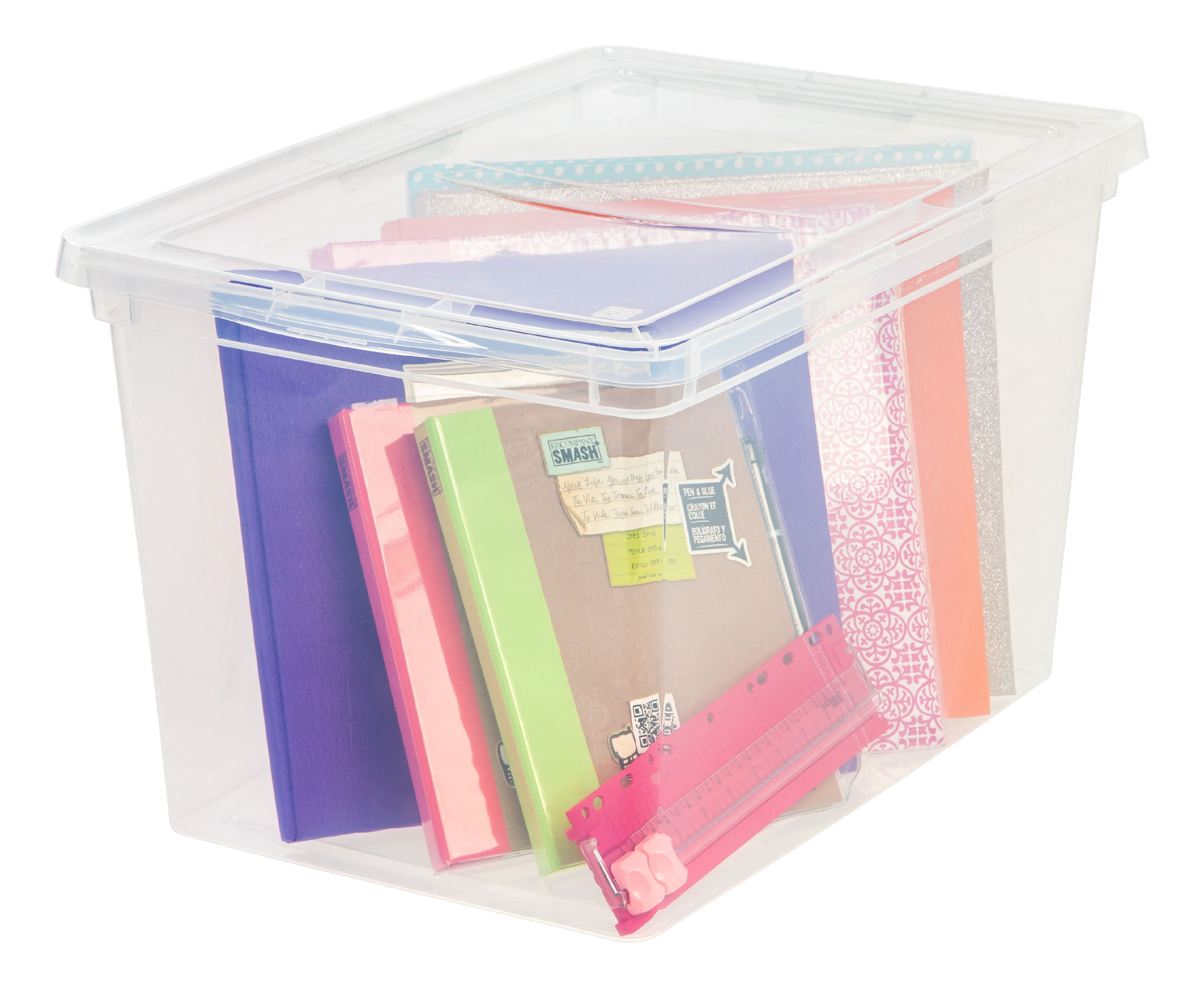 IRIS USA, 68-Quart Large Storage Box, Clear - Walmart.com