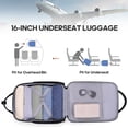 thumbnail image 2 of MIUSSE Underseat Carry on Luggage 16 Inch Soft Sided Luggage with Wheels and TSA Lock Airline Approved Small Suitcase for Men Women, 2 of 7