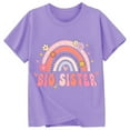 thumbnail image 4 of ibiyuan Big Sister Shirts for Girls Promoted To Girls Outfit Girls Tshirts Baby Announcement Girl Short Sleeve Toddler Girl Shirt Big Sister Gifts Basic Tee Toddler Girl Tops 4t, 4 of 4