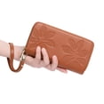 thumbnail image 4 of FALAN MULE Women's Wallet Large Capacity Double Zip Ladies Card Phone Holder RFID Blocking Wristlet Leather, 4 of 8
