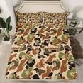 thumbnail image 3 of Feelyou Retro Camouflage Camo Twin Sheet Sets, Rustic Gorilla Wildlife Twin Fitted Sheet, Green Abstract Flat Sheet, Super Cozy Room Decor, 3-Piece, 3 of 8