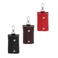 thumbnail image 5 of Menolana 3xFashion Leather key pack Key Chain Key Holder Key Hook waist padlock bag red 3 Pcs, 5 of 8