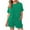 Green, variant on Timegard Lounge Sets for Women Ribbed Short Sleeve Tee Shorts with Pockets Summer Outfits Solid Color